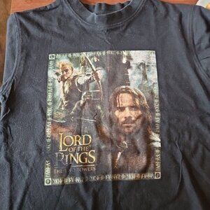 The Lord of The Rings The Two Towers Shirt Hollywood Video Kids 8/9 Tolkien Ent.